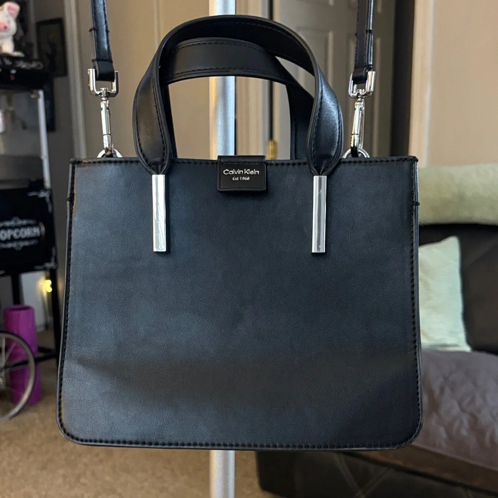 Calvin Klein Black Satchel Bag - Picture 1 of 7